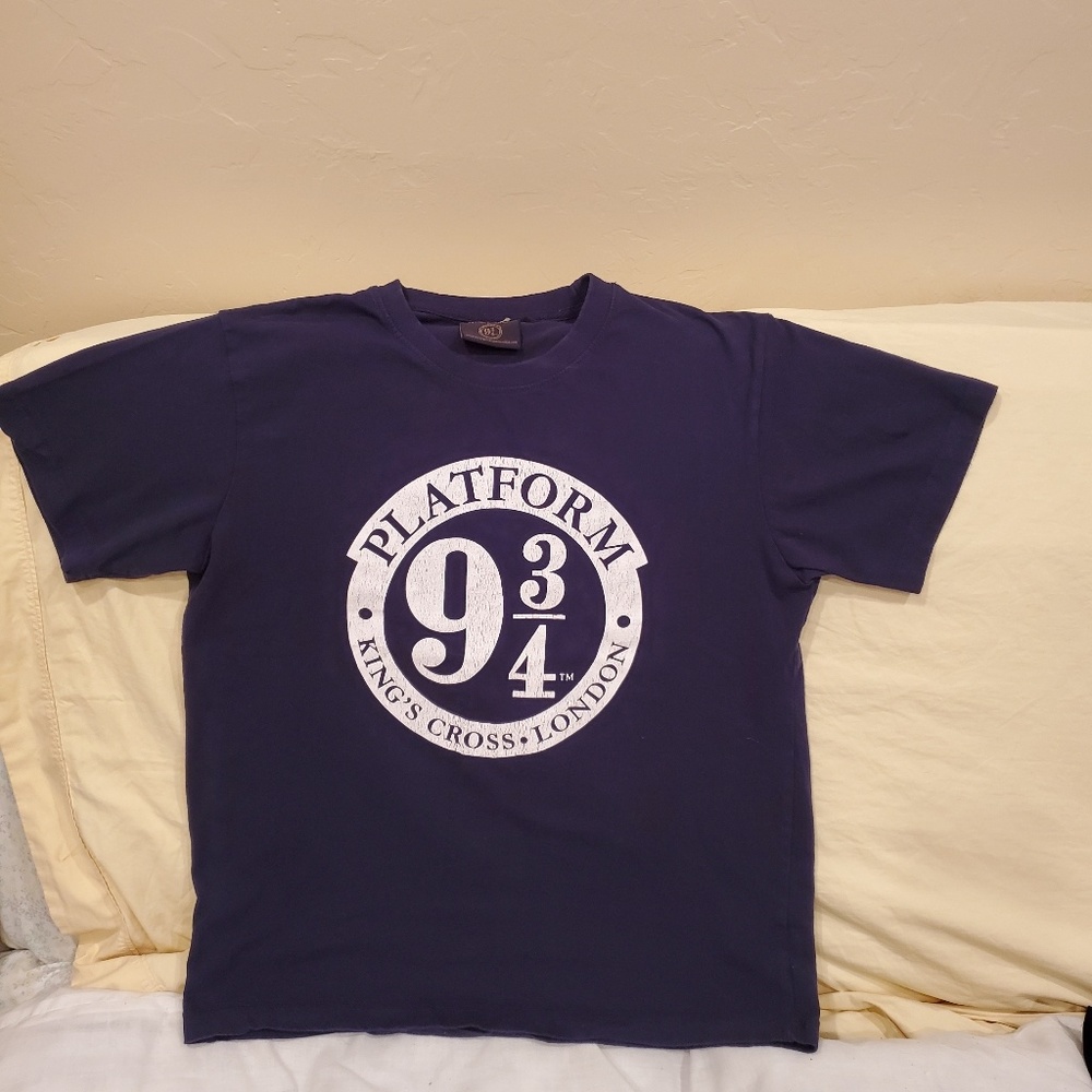 Harry Potter Platform 9 3/4 Navy T-shirt Size L